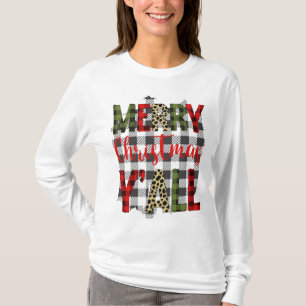メリークリスマスY'all Tシャツ