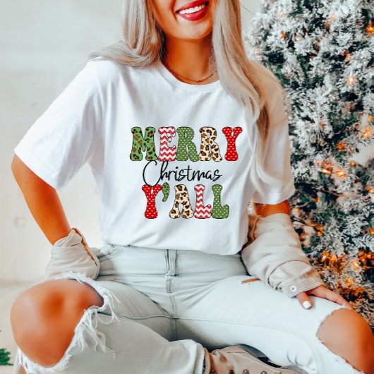 メリークリスマスY'all Women's Christmas Tシャツ