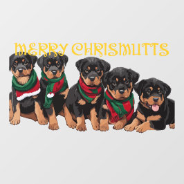 メリークリスマッツ クリスマス ホリデー パピー フェスティブ ウィンドウサイン