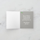 メリークリスマ最高のストフレンドバームフクロウの水色 シーズンカード (内部)