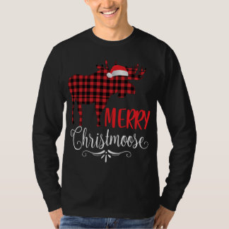 メリークリスムースファミリークリスマスパジャマスムース Tシャツ