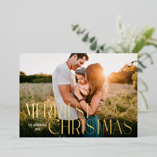 メリークリモダンスマス 箔シーズンカード (立ち正面)