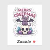 メリークリークマス 猫 パステルゴス クリスマス ドクロ Tシャツ シール (シート)