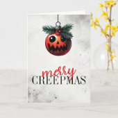 メリークリープマス カード (黄色い花)