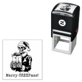 メリークリープマス スケルトン ゴシック クリスマス セルフインキングスタンプ (インサイチュ)