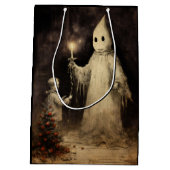 メリークリープマス ビクトリアンゴースト ゴシッククリスマス ミディアムペーパーバッグ (裏面)