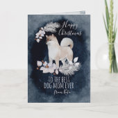 メリークリ最高のスクリスドッグマパーソナライズされたーペット シーズンカード (正面)