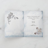 メリークリ最高のスクリスドッグマパーソナライズされたーペット シーズンカード (内部)