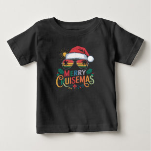 メリークルーズマス 2024 クリスマス サンタ トナカイ ベビーTシャツ