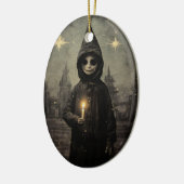 メリークレプマス不気味ボーイゴシックヴィンテージ セラミックオーナメント (左)