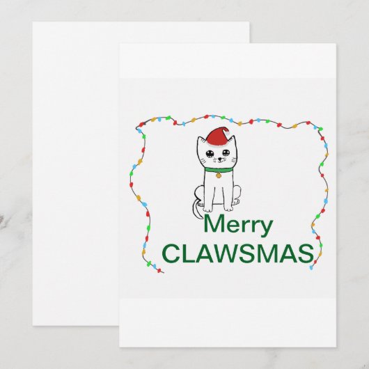 メリークロースマス シーズンカード (正面/裏面)