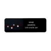 **メリークールクリスマス**差出人住所ラベル ラベル (正面)