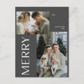 メリーグモダンレイ2フォトクリスマス シーズンポストカード (正面)