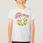 💚 メリーグリンチマス | おもしろクリスマスTシャツ | トライブレンドＴシャツ (正面)