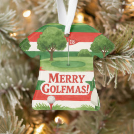 メリーゴルフマス!ゴルファー向け陽気なクリスマスプレッピー オーナメント