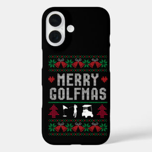 メリーゴルフマス ゴルフ ゴルファー クリスマスセーター iPhone 16ケース
