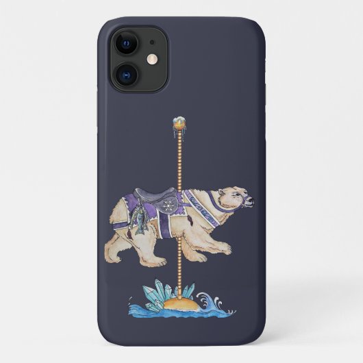 メリーゴーラウンドのシロクマ Case-Mate iPhoneケース (裏面)