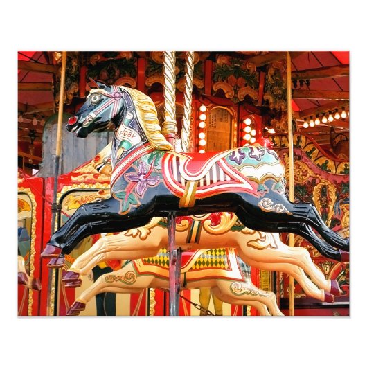 メリーゴーラウンドの馬 フォトプリント            (正面)