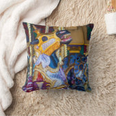 メリーゴーランドの色彩の鮮やかな子馬の回転木馬シリーズ20 クッション (ブランケット)