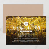 メリーゴーランド25歳の誕生日パーティー 招待状 (正面/裏面)