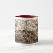 メリーゴーランド/回転木馬-セピア色 マグカップ (中央)