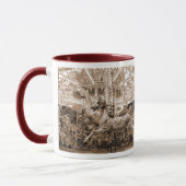 メリーゴーランド/回転木馬-セピア色 マグカップ (左)