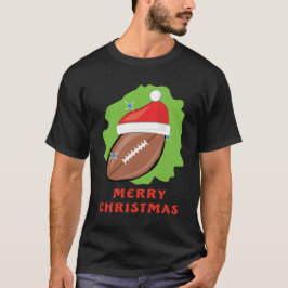 メリーサッカーのクリスマスおもしろい- Tシャツ