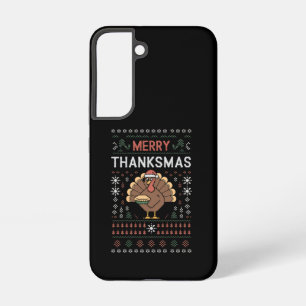 メリーサンクスマス クリスマス 感謝祭 七面鳥 SAMSUNG GALAXY S22ケース