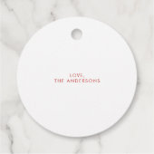 メリーサンタ犬のクリスマス フェイバータグ (裏面)