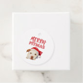メリーサンタ犬のクリスマス フェイバータグ (インサイチュ)