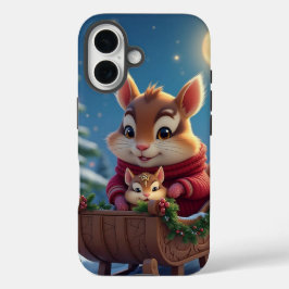 メリーシマリスChristmas iPhone 16ケース
