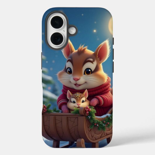 メリーシマリスChristmas Case-Mate iPhoneケース (裏面)