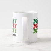 メリーシメリーーズ – レトロホリデーアート ジャンボコーヒーマグカップ (裏面)