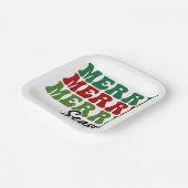 メリーシメリーーズ – レトロホリデーアート ペーパープレート (傾斜あり)