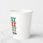 メリーシメリーーズ – レトロホリデーアート 紙コップ (左)