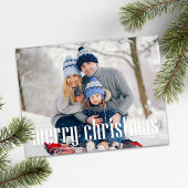 メリーシンプルクリスマスのミニマリスト2枚かわいい シーズンポストカード