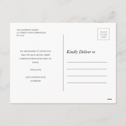 メリーシンプルスのクリスマスの感動発表 シーズンポストカード (裏面)