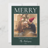 メリーシンプルモダンミニマル写真 シーズンカード (正面)