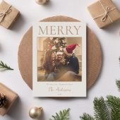 メリーシンプルモダンミニマル写真 シーズンカード