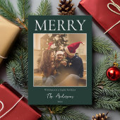 メリーシンプルモダンミニマル写真 シーズンカード