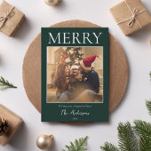 メリーシンプルモダンミニマル写真 シーズンカード