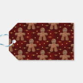 メリージンジャーブレッドマンと星クリスマス ギフトタグ (裏面横)