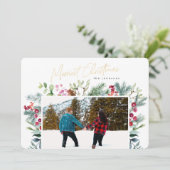 メリースエレガントフェイクド金ホイルカスタム シーズンカード (スタンド正面)