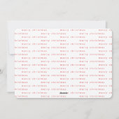 メリースエレガントフェイクド金ホイルカスタム シーズンカード (裏面)