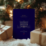 メリースタイリッシュクリスマスネイビー&金ゴールドシック 箔シーズンカード<br><div class="desc">友人、家族、同僚と共有するのに最適なエレガントデザインとカラーパレッモダントは、シックで洗練されたスタイルを鑑賞する人々に理想的である。この永遠のホリデーカードであなたの季節の願いに思い出に残るフェスティバルtouchを追加！</div>
