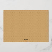 メリースタイリッシュスミニマルクリスマ2写真実在金ゴールド 箔シーズンカード (裏面)