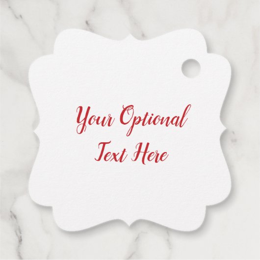 メリースノーフレークラベル赤 フェイバータグ (裏面)