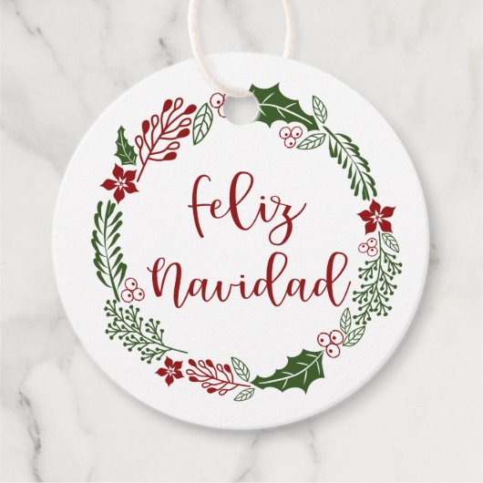 メリースペインの・クリスマス、フェリズ・ナヴィダッドカスタム フェイバータグ (正面)