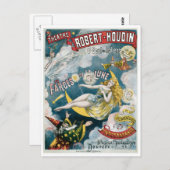 メリーズフランスのマジシャンヴィンテージ魔法法 ポストカード (正面/裏面)