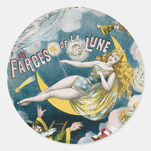 メリーズフランスのマジシャンヴィンテージ魔法法 ラウンドシール (正面)